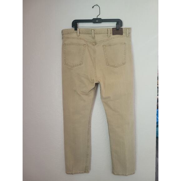 Wrangler Mens Regular Fit Straight Leg Jeans Size 40 x 32 Tan Pockets Casual - Picture 5 of 9